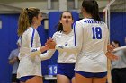 VB vs RIC  Wheaton Women's Volleyball vs Rhode Island College. - Photo by Keith Nordstrom : Wheaton, Volleyball, VB